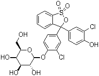 Chlorophenol Red-beta-D-galactopyranoside molecular structure (CAS 99792-79-7)