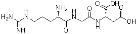 L-Arginylglycyl-L-aspartic acid molecular structure (CAS 99896-85-2)